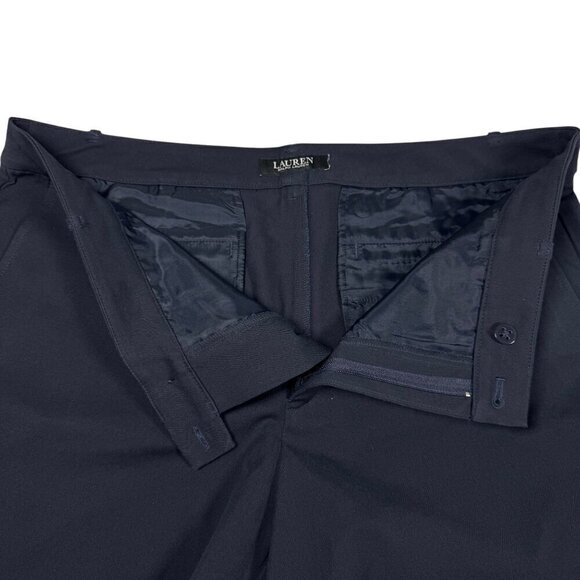 Lauren Ralph Lauren Chino Shorts Sz.L Navy Blue Classic Fit  Logo Golf Nautical - Picture 4 of 9